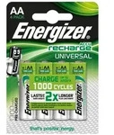 Energizer Akku NiMH Akkumulatoren Universal Mignon AA HR6 1,2 V 4er-Pack