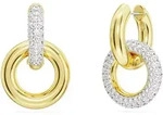 Swarovski Dextera Kreolen, Ohrschmuck, Asymmetrisches Design, Verschlungener Reif,