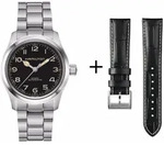 Hamilton Khaki Field Murph Automatik H70405130 Set mit schwarzem Lederband