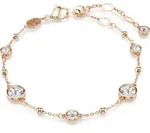 Swarovski Imber Armband, Rundschliff, Wei&szlig;, 18K Ros&eacute;goldbeschichtet 5730677