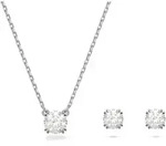 Swarovski Stilla Set Rundschliff, Wei&szlig;, Rhodiniert