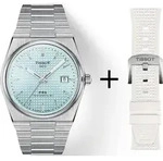 Tissot PRX Powermatic 80 Hellblau Herrenuhr T137.407.11.351.00 Set mit wei&szlig;em