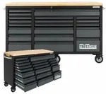 Werkstattwagen Deluxe XXL Anthrazit unbest&uuml;ckt 160 x 91 cm 20 Schubladen...