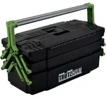 Werkzeugkiste Kunststoff Griffe klappbar aus Stahl Werkzeugkasten Toolbox Org... 3