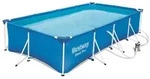 Bestway Power Steel Frame Pool 400x211x81 cm rechteckig 56424 Filterpumpe