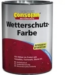 Consolan Wetterschutzfarbe 10 L silbergrau 217 Wetterschutz Holzfarbe...