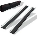 TRUTZHOLM 2x Teleskoprampe 120-213 cm Traglast 272 kg Alu beschichtet Rollstu...