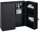 Relaxdays Medizinschrank XXL in Anthrazit Anthrazit