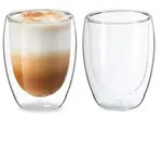 Relaxdays Latte Macchiato Gl&auml;ser 350 ml Transparent