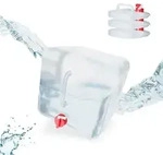 Relaxdays Faltkanister 4er Set Rot,Transparent
