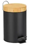 Relaxdays M&uuml;lleimer Bad 3 l Hellbraun,Schwarz