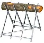 Relaxdays S&auml;gebock Metall 150 kg Silber