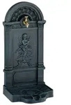 Relaxdays Standbrunnen im Engel-Design Dunkelgr&uuml;n,Gold,Grau