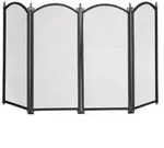 Relaxdays Funkenschutzgitter 4-teilig Schwarz,Silber