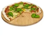 Relaxdays Pizzateller Bambus Hellbraun