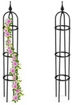 Relaxdays Rankhilfe 100 cm 2er Set Schwarz