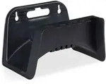 Relaxdays 4 x Schlauchhalter Wand Schwarz