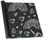 Relaxdays 10 x Tafelfolie selbstklebend Schwarz Schwarz