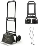 Relaxdays Sackkarre klappbar bis 120 kg Schwarz,Silber