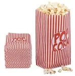 Relaxdays Retro Popcornt&uuml;ten 100er Set Wei&szlig;,Rot