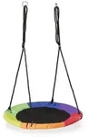 Relaxdays Bunte Nestschaukel &Oslash; 100 cm Gr&uuml;n,Rot,Schwarz