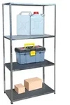 Relaxdays Lagerregal aus Stahl 160 kg Silber