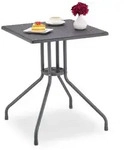 Relaxdays Gartentisch in grauer Rattan-Optik Grau
