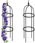 Relaxdays Rankhilfe 85 cm 2er Set Schwarz