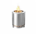Relaxdays Tischkamin ohne Rauch &Oslash;22,5 cm Silber