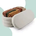 Relaxdays Sitzbank aus Teddystoff Creme