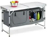 Relaxdays Campingtisch klappbar Silber,Grau