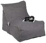 Relaxdays Sitzsack mit Lehne Grau