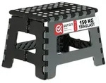 Relaxdays Klapphocker faltbar M Schwarz,Grau