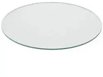 Relaxdays Glasplatte 8mm ESG Transparent