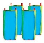 Relaxdays H&uuml;pfs&auml;cke f&uuml;r Kinder 4er Set Blau,Gr&uuml;n,Rot