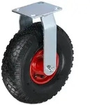 Relaxdays Bockrolle 3.00-4 Rot,Schwarz,Silber