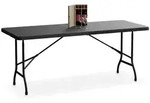 Relaxdays Gartentisch klappbar Anthrazit,Schwarz