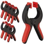 Relaxdays Klemmzwingen 8er Set Rot,Schwarz