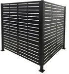Relaxdays M&uuml;lltonnenverkleidung 120 cm H&ouml;he Schwarz