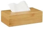 Relaxdays Kosmetikt&uuml;cherbox Bambus 27,5 cm Hellbraun