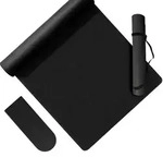 Relaxdays Yogamatte mit Tragegurt 5 mm Schwarz