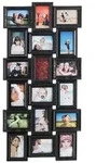 Relaxdays Bilderrahmen Collagen 18 Bilder Schwarz