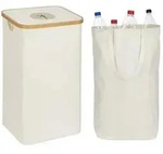 Relaxdays Pfandflaschen-Sammelbeh&auml;lter 100 L Beige