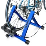 Relaxdays Fahrrad Rollentrainer mit 6 G&auml;ngen Blau,Schwarz