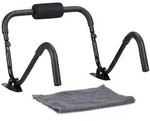 Relaxdays Bauchtrainer AB Roller mit Standfu&szlig; Schwarz