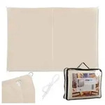 Relaxdays Rechteckiges Sonnensegel beige Beige