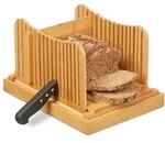 Relaxdays Brotschneidehilfe Bambus Hellbraun