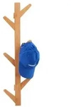 Relaxdays Wandgarderobe Bambus 6 Haken Hellbraun