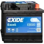 Exide Excell EB500 12V 50Ah Autobatterie