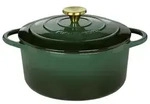 K&Uuml;CHENPROFI Bratentopf Provence rund 24cm racing green